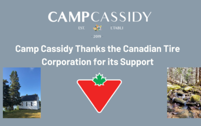 Camp Cassidy Extends Grateful Thanks to Ron Anaka and Canadian Tire Corporation for Their Generous Donation and Strong Support